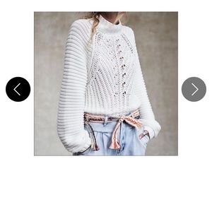 NWT Free people sweetheart mock neck sweater. NWT